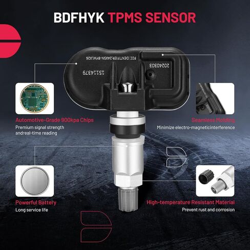 BDFHYK 315MHZ TPMS Sensors Compatible for Chevy GMC Cadillac GM Tire Pressure Monitoring System Replaces# #15114379 15122618 8151226180 4 Pack in Saudi Arabia
