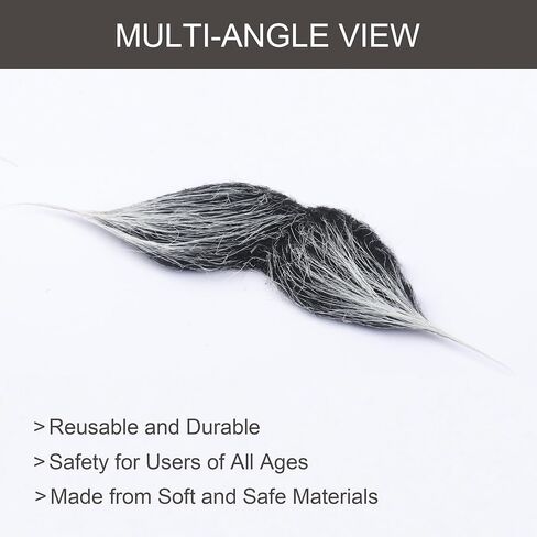 Self Adhesive Fake Mustache Costume Facial Hair Halloween Novelty Stick On Fake Beard in Kuwait