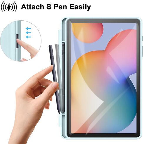 ZtotopCases for Galaxy Tab S6 Lite 10.4 inch Case 2024/2022/2020 with Pen Holder, Auto Wake/Sleep, Trifold Stand Folio Cover for Samsung Galaxy S6 Lite Tablet (SM-P625/P620/P619/P615), Black in Saudi Arabia