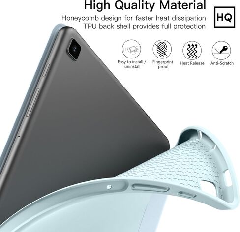 ZtotopCases for Galaxy Tab S6 Lite 10.4 inch Case 2024/2022/2020 with Pen Holder, Auto Wake/Sleep, Trifold Stand Folio Cover for Samsung Galaxy S6 Lite Tablet (SM-P625/P620/P619/P615), Black in Saudi Arabia