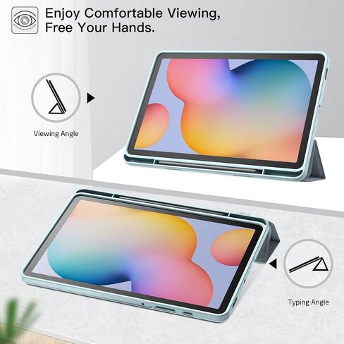 ZtotopCases for Galaxy Tab S6 Lite 10.4 inch Case 2024/2022/2020 with Pen Holder, Auto Wake/Sleep, Trifold Stand Folio Cover for Samsung Galaxy S6 Lite Tablet (SM-P625/P620/P619/P615), Black in Saudi Arabia