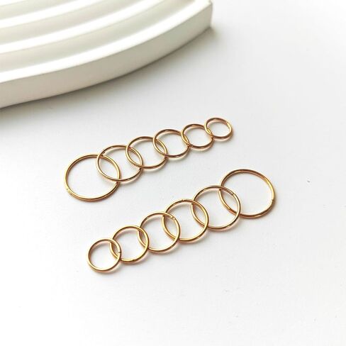 6/12Pcs 16G 18G 20G Nose Rings Hoops 316L Surgical Steel Nose Septum Lip Rings Tragus Cartilage Daith Rook Piercing Jewelry for Women 6mm 7mm 8mm 9mm 10mm 12mm in Saudi Arabia
