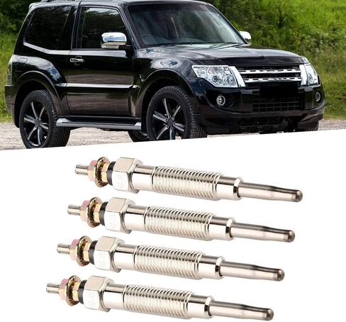 KIMISS 4 قطع شمعات توهج سخان الديزل، شمعات سخان المواد المعدنية، شمعات توهج لميتسوبيشي باجيرو شوغون 1994-1999 2.8 TD in Saudi Arabia