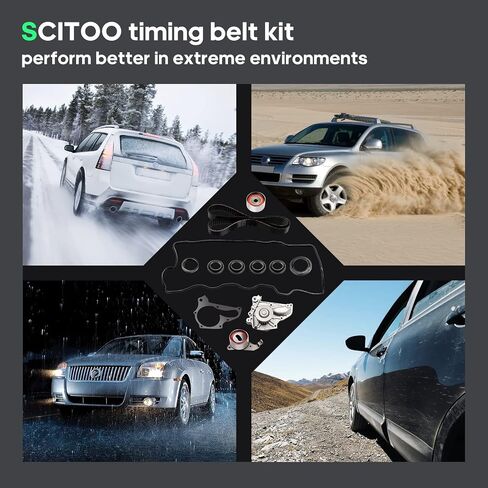 SCITOO Engine Timing Belt Kit Fits for Toyota Camry 1987-2001 for Toyota Celica 1986-1999 for Toyota MR2 1991-1994 for Toyota for for Rav4 1996-2000 for Toyota Solara 1999-2001 in Saudi Arabia
