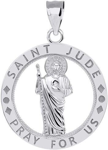 10k Gold Saint Jude Pray For Us Charm Pendant in Saudi Arabia