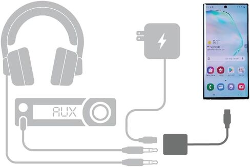 محول سماعة الرأس SCOSCHE I3AAP StrikeLine مع مدخل Aux أنثى 3.5 مم ومنفذ شحن لأجهزة Apple Lightning، أسود in Saudi Arabia