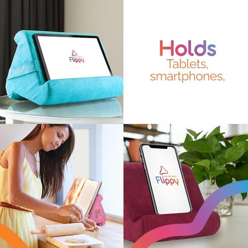 Flippy Tablet Pillow Stand - Tablet Stand, Tablet Holder for Bed, Reading - Lap Stand Compatible with iPad, Kindle, Samsung - Def Leopard in Saudi Arabia