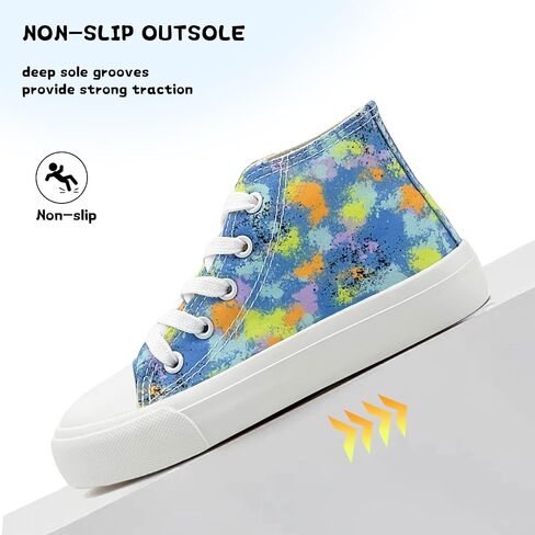 Toddler/Little Sneakers for Girls Boys Kids Fashion High Tops Canvas Shoes Classic Casual Tennis Shoes Colorful Shoes in Saudi Arabia