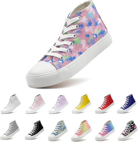 أحذية رياضية للأطفال الصغار/الصغيرة للفتيات والأولاد والأطفال، أحذية قماشية عصرية عالية الجودة، أحذية تنس كلاسيكية كاجوال، أحذية ملونة in Kuwait