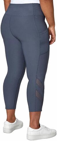 Mondetta Womens Midweight High Waisted Mesh Capri Legging in Kuwait