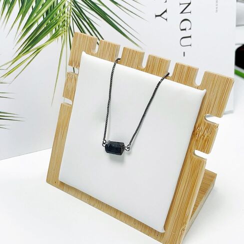 Unisex Natural Rough Black Tourmaline Mineral Precious Stone Bead Bracelet Healing Anxiety Calm Energy Chain Bracelets With Metal Adjustable Dainty Link Good Luck Health Gift in Saudi Arabia