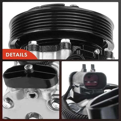 A-Premium Air Conditioner AC Compressor with Clutch Compatible with Dodge Dakota 4.7L 2002-2003, Durango 4.7L 2002-2003, Ram 1500 3.7L 4.7L 2002-2003, Ram 2500/3500 5.9L 2002 in Saudi Arabia