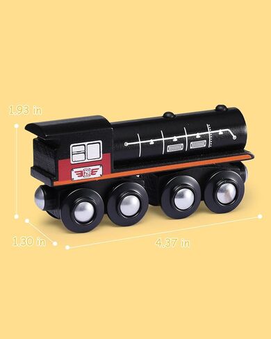 SainSmart Jr. Wooden Train Set Accessories, Magnetic Toy Car Set (10 PCS), Compatible with All Major Brands, Gift for Toddlers, Boys, and Girls Aged 3+ in Kuwait