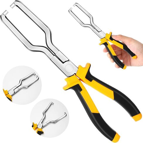 Electrical Disconnect Plier Automotive Electrical Connector Plier Universal Electrical Connector Disconnect Tool Fuel Line Plier Long Spark Plug Removal Plier Car Fuel Feed Pipe Plier (Red) in Saudi Arabia