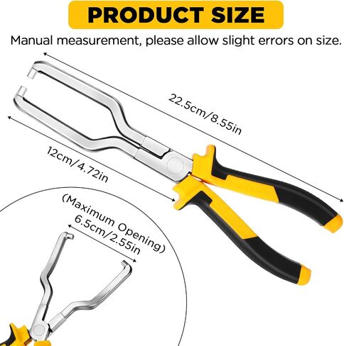 Electrical Disconnect Plier Automotive Electrical Connector Plier Universal Electrical Connector Disconnect Tool Fuel Line Plier Long Spark Plug Removal Plier Car Fuel Feed Pipe Plier (Red) in Saudi Arabia