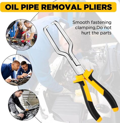 Electrical Disconnect Plier Automotive Electrical Connector Plier Universal Electrical Connector Disconnect Tool Fuel Line Plier Long Spark Plug Removal Plier Car Fuel Feed Pipe Plier (Red) in Saudi Arabia