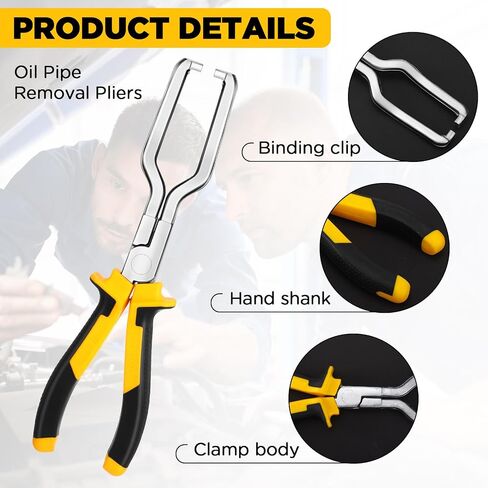 Electrical Disconnect Plier Automotive Electrical Connector Plier Universal Electrical Connector Disconnect Tool Fuel Line Plier Long Spark Plug Removal Plier Car Fuel Feed Pipe Plier (Red) in Saudi Arabia