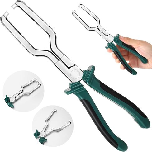 كماشة قطع الكهرباء كماشة موصل كهربائي للسيارات، أداة قطع موصل كهربائي عالمي، كماشة خط الوقود، زرادية طويلة لإزالة قابس الإشعال، كماشة أنبوب تغذية وقود السيارة (أحمر) in Kuwait