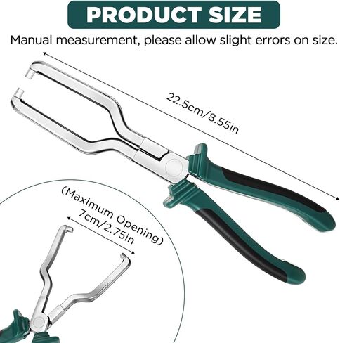 كماشة قطع الكهرباء كماشة موصل كهربائي للسيارات، أداة قطع موصل كهربائي عالمي، كماشة خط الوقود، زرادية طويلة لإزالة قابس الإشعال، كماشة أنبوب تغذية وقود السيارة (أحمر) in Kuwait