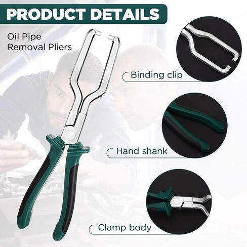 كماشة قطع الكهرباء كماشة موصل كهربائي للسيارات، أداة قطع موصل كهربائي عالمي، كماشة خط الوقود، زرادية طويلة لإزالة قابس الإشعال، كماشة أنبوب تغذية وقود السيارة (أحمر) in Kuwait