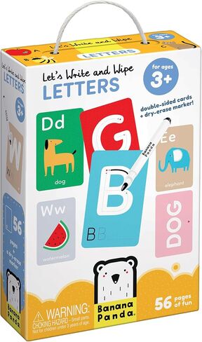 Let’s Write and Wipe Preschool Learning Activities - Animals - 56 Creative Tasks on Dry-Erase Cards with Marker Promote Early Learning Basics, Writing Grip and Motor Skills, for kids ages 3-5 years in Saudi Arabia