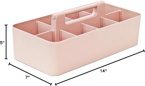 Portable Caddy American Made, DIY Dividers, 8 Compartments, Supply Organizer, Portable Tote Basket with Handle Storage Organizer Bathroom, Office, Crafts, or School Supplies in Kuwait