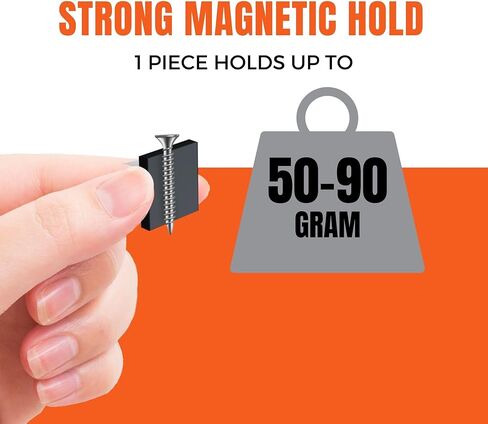 Performore Magnetic Squares, 20 x 20 x 2mm Magnet Adhesive Squares, 120 Pieces of Square Magnets with 3M Self Adhesive Backing, 4 Sheets, Ideal for White Boards, Art Projects, Fridge Organization in Saudi Arabia