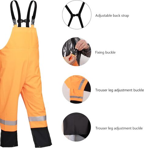 Rain Suit For Men Waterproof Heavy Duty Rain Gear Outdoor All-Sport Work Fishing Jacket & Trouser Raincoats in Saudi Arabia