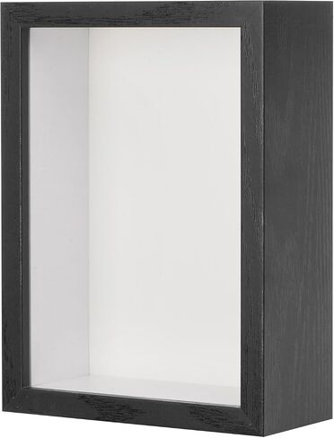Shadow Box Frame, 4 x 6 Inch Wooden Dried Flower Photo Frame Deep Box Frame Shadow Boxes Display Case for Flower/Tickets/DIY Craft, Display Frame Shadow Box [Natural Color] in Saudi Arabia