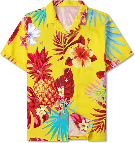 Cromoncent Mommy and Me Matching Hawaiian Outfits Girls & Womens Hawaiian Shirts Tropical Button Down Shirts in Saudi Arabia