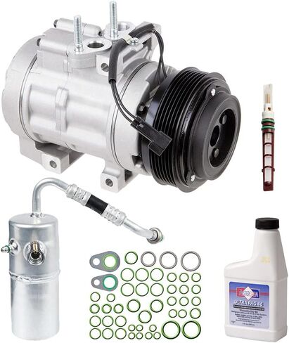 AC Compressor & A/C Kit For Ford F150 F-150 V8 & Lincoln Mark LT 2006 2007 2008 6-groove - Includes Drier, Expansion, Oil & Seals - BuyAutoParts 60-81387RK NEW in Saudi Arabia