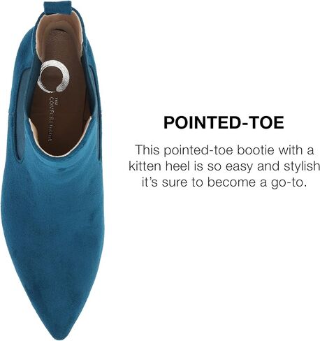 Journee Collection Womens Medium and Wide Width Tenlee Tru Comfort Foam Pull On Chelsea Kitten Heel Bootie in Saudi Arabia
