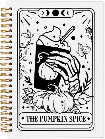 the Overthinker Tarot Card Notebook Journal, Gothic Goth Skull Notebook Journal, Witchy Journal, Goth Office Supplies, Witchy Stuff Spiral Notebook 5.5x8.3 in Saudi Arabia
