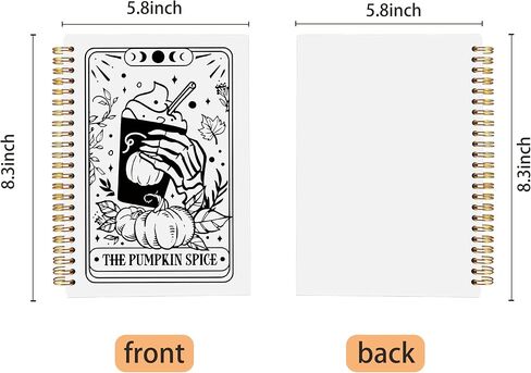 the Overthinker Tarot Card Notebook Journal, Gothic Goth Skull Notebook Journal, Witchy Journal, Goth Office Supplies, Witchy Stuff Spiral Notebook 5.5x8.3 in Saudi Arabia