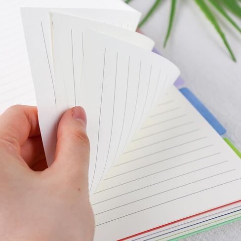 College Ruled Notebook A4, Pink Spiral Notebook with Dividers Hardcover Notebook 5 Subject for School Note Taking Office in Saudi Arabia