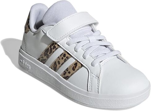 حذاء رياضي من Adidas للجنسين للأطفال Grand Court 2.0 من الدانتيل المطاطي in Saudi Arabia