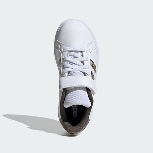 حذاء رياضي من Adidas للجنسين للأطفال Grand Court 2.0 من الدانتيل المطاطي in Saudi Arabia