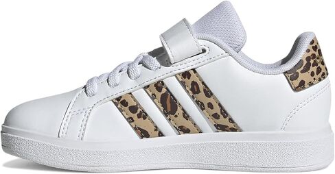 حذاء رياضي من Adidas للجنسين للأطفال Grand Court 2.0 من الدانتيل المطاطي in Saudi Arabia