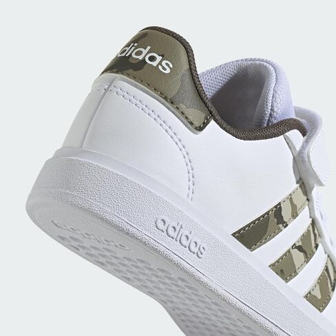 حذاء رياضي من Adidas للجنسين للأطفال Grand Court 2.0 من الدانتيل المطاطي in Saudi Arabia