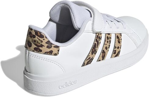 حذاء رياضي من Adidas للجنسين للأطفال Grand Court 2.0 من الدانتيل المطاطي in Saudi Arabia