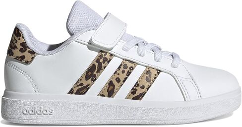 حذاء رياضي من Adidas للجنسين للأطفال Grand Court 2.0 من الدانتيل المطاطي in Saudi Arabia