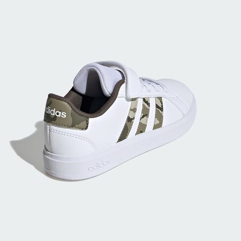 حذاء رياضي من Adidas للجنسين للأطفال Grand Court 2.0 من الدانتيل المطاطي in Saudi Arabia