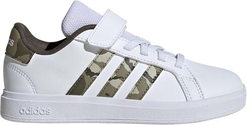 حذاء رياضي من Adidas للجنسين للأطفال Grand Court 2.0 من الدانتيل المطاطي in Saudi Arabia