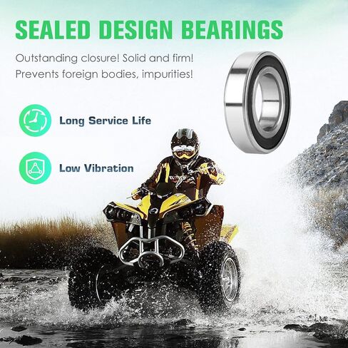 Youxmoto المحور الخلفي الأيمن للسيرة الذاتية ومجموعة محمل العجلة مناسب لـ Yamaha Rhino 700 (YXR700F) FI 2008 2009 2010 2011 2012 2013، 4340 Chromoly Steel CV محور محرك المحور رمح in Saudi Arabia