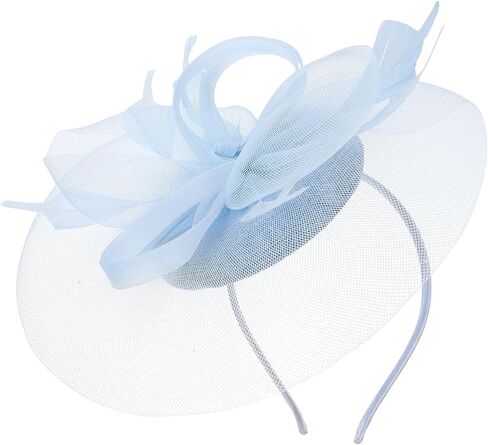 FRCOLOR Fascinators Hat Derby Wedding Flower Cocktail Mesh Hair Clip Women Plumage Fascinator Hat Tea Party Headwear in Saudi Arabia