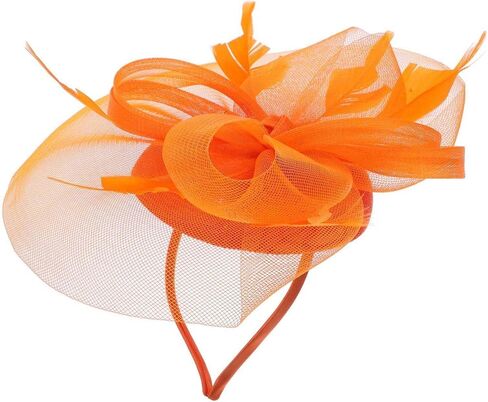 FRCOLOR Fascinators Hat Derby Wedding Flower Cocktail Mesh Hair Clip Women Plumage Fascinator Hat Tea Party Headwear in Saudi Arabia