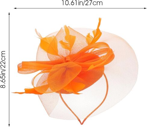 FRCOLOR Fascinators Hat Derby Wedding Flower Cocktail Mesh Hair Clip Women Plumage Fascinator Hat Tea Party Headwear in Saudi Arabia