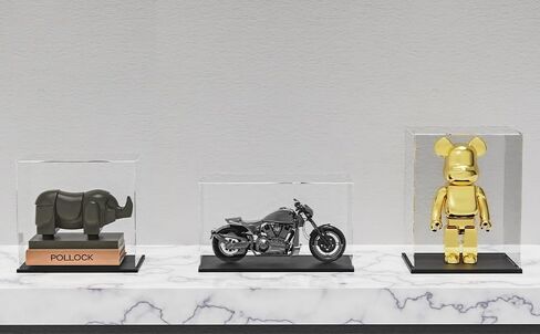 Self-Assembly Acrylic Display Case,Deluxe Dustproof Showcase,Cube Countertop Box for Pop Figures Collectibles Toys,Need Remove The Protective Film (10x4x5.7 inch; 25x10x14.5cm) in Kuwait