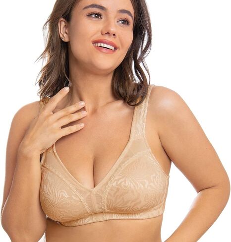 Wingslove Women's Full Coverage Non Padded Comfort Minimizer Wire-Free Bra Plus Size in Kuwait