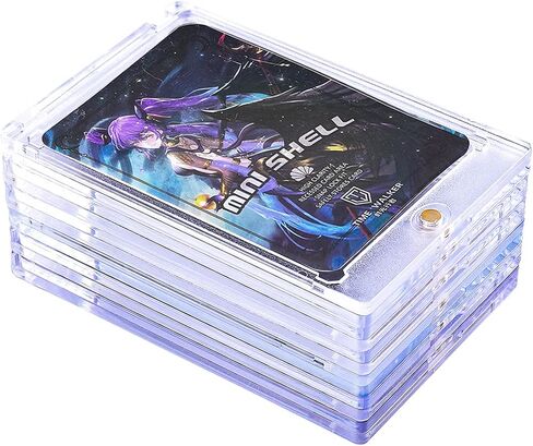 Card Protectors 10 Case Sleeves Clear Card Brick Top Loaders + 50 Protective Sheath Fit for Trading Cards Standard Sports Baseball Football Cards Basketball in Kuwait